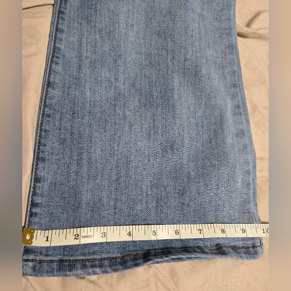 STS Mandy Boot Cut Flare Bottom Blue Women's Denim Petite Jeans - Picture 5 of 10